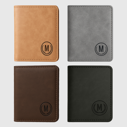 M Series Modern Bi-Fold Faux Leather Wallet – With Free Delivery
