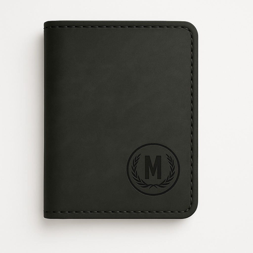 M Series Modern Bi-Fold Faux Leather Wallet – With Free Delivery