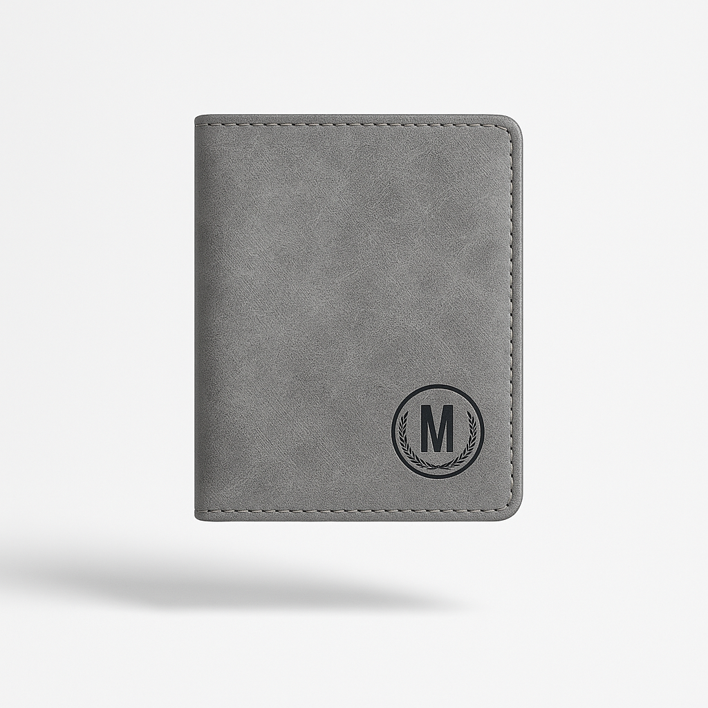 M Series Modern Bi-Fold Faux Leather Wallet – With Free Delivery