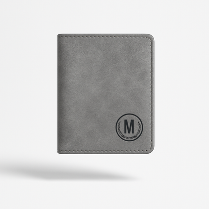 M Series Modern Bi-Fold Faux Leather Wallet – With Free Delivery