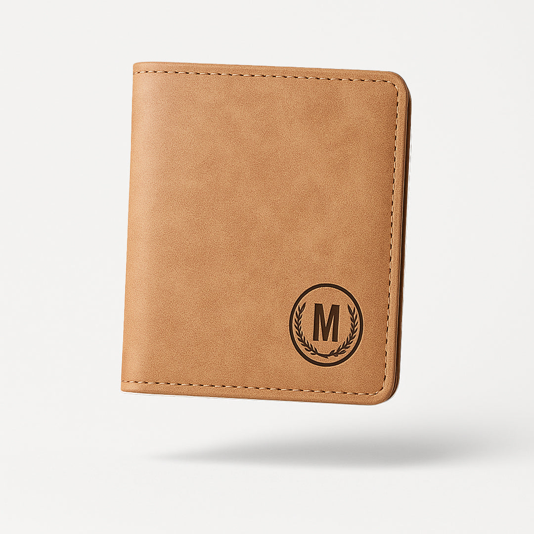 M Series Modern Bi-Fold Faux Leather Wallet – With Free Delivery