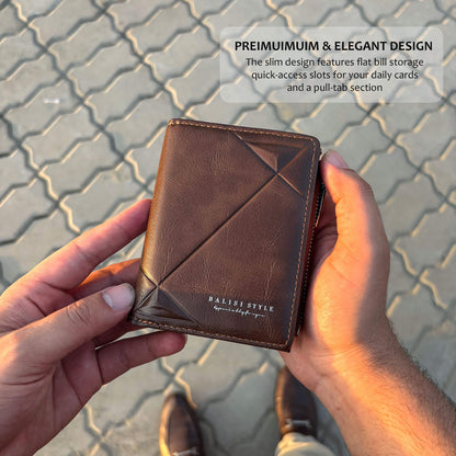 Crafted Balisi Imported Zipper Wallet
